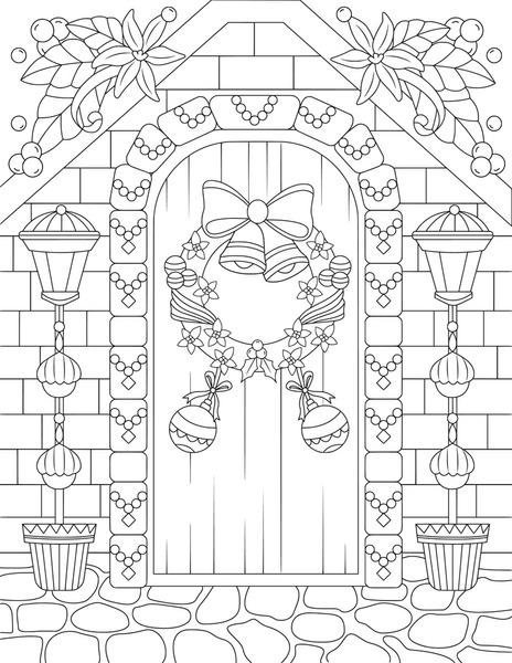 Thousand christmas coloring pages adults royalty