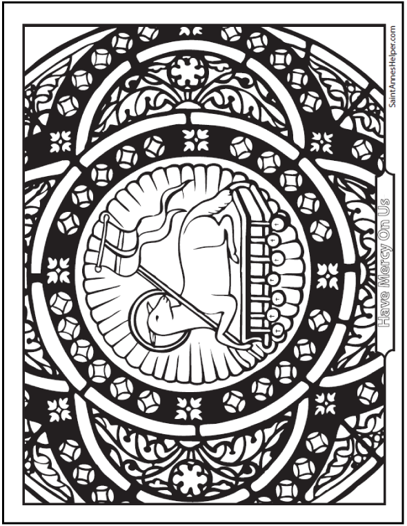 Easter coloring picture âï catholic easter coloring page lamb of god