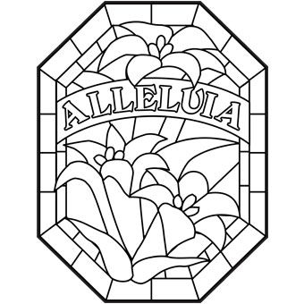 Alleluia easter coloring pages bible coloring pages easter colouring