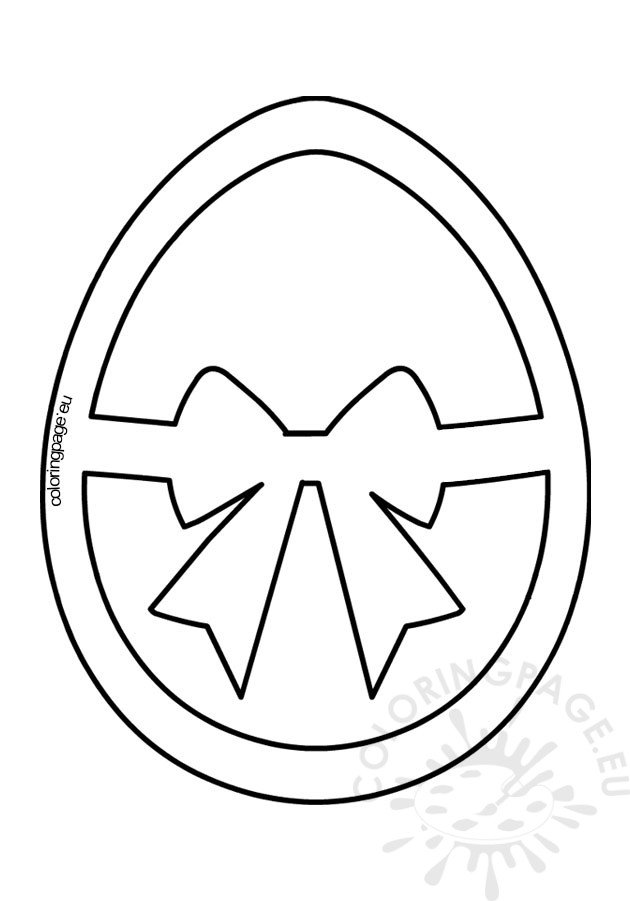 Easter egg stained glass pattern coloring page
