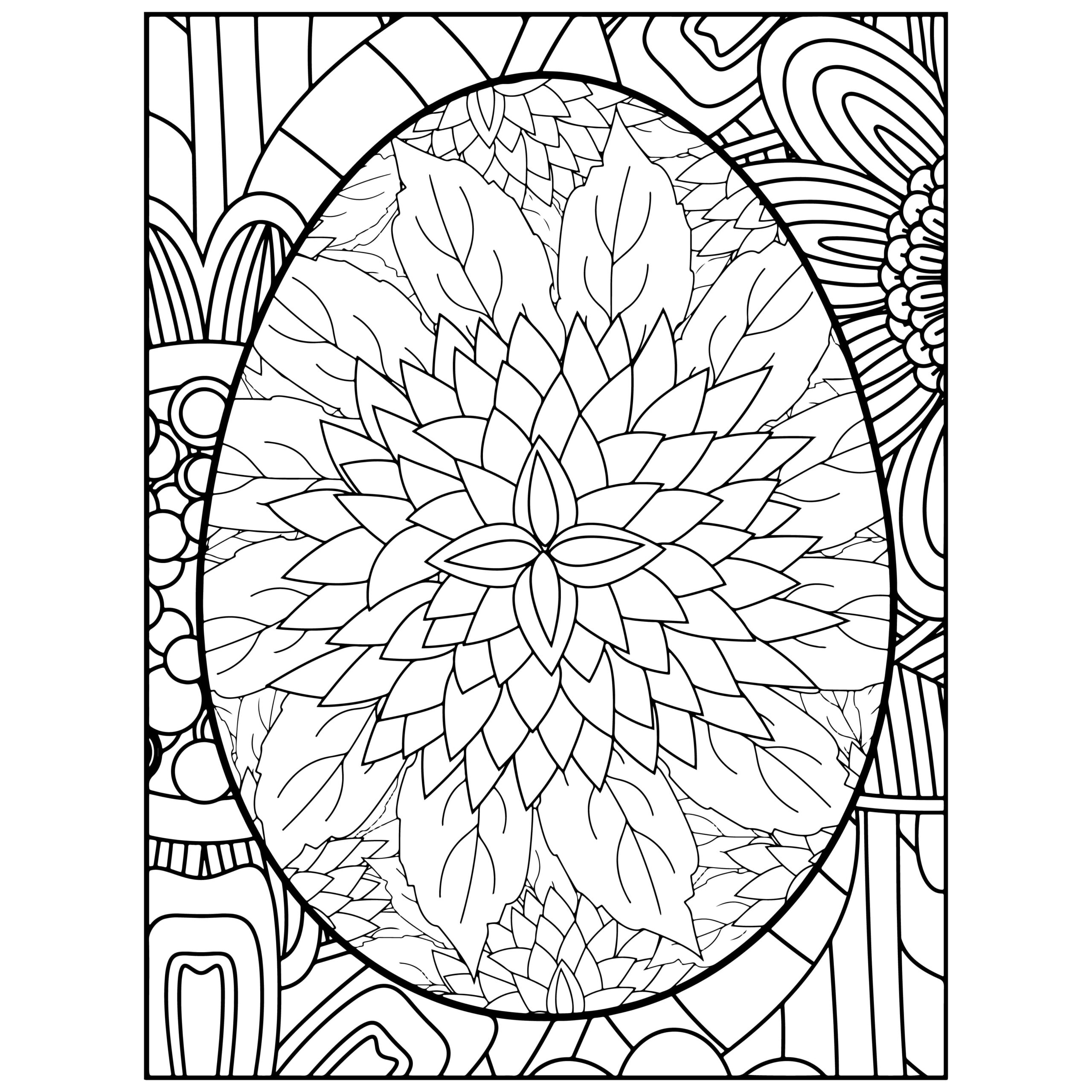 Easter egg coloring book fun and relaxation designs for adults made by teachers
