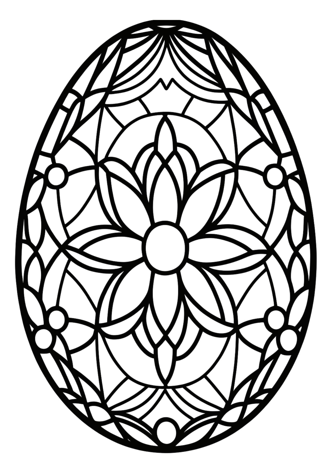 Free printable easter egg coloring pages for kids and adults to enjoy