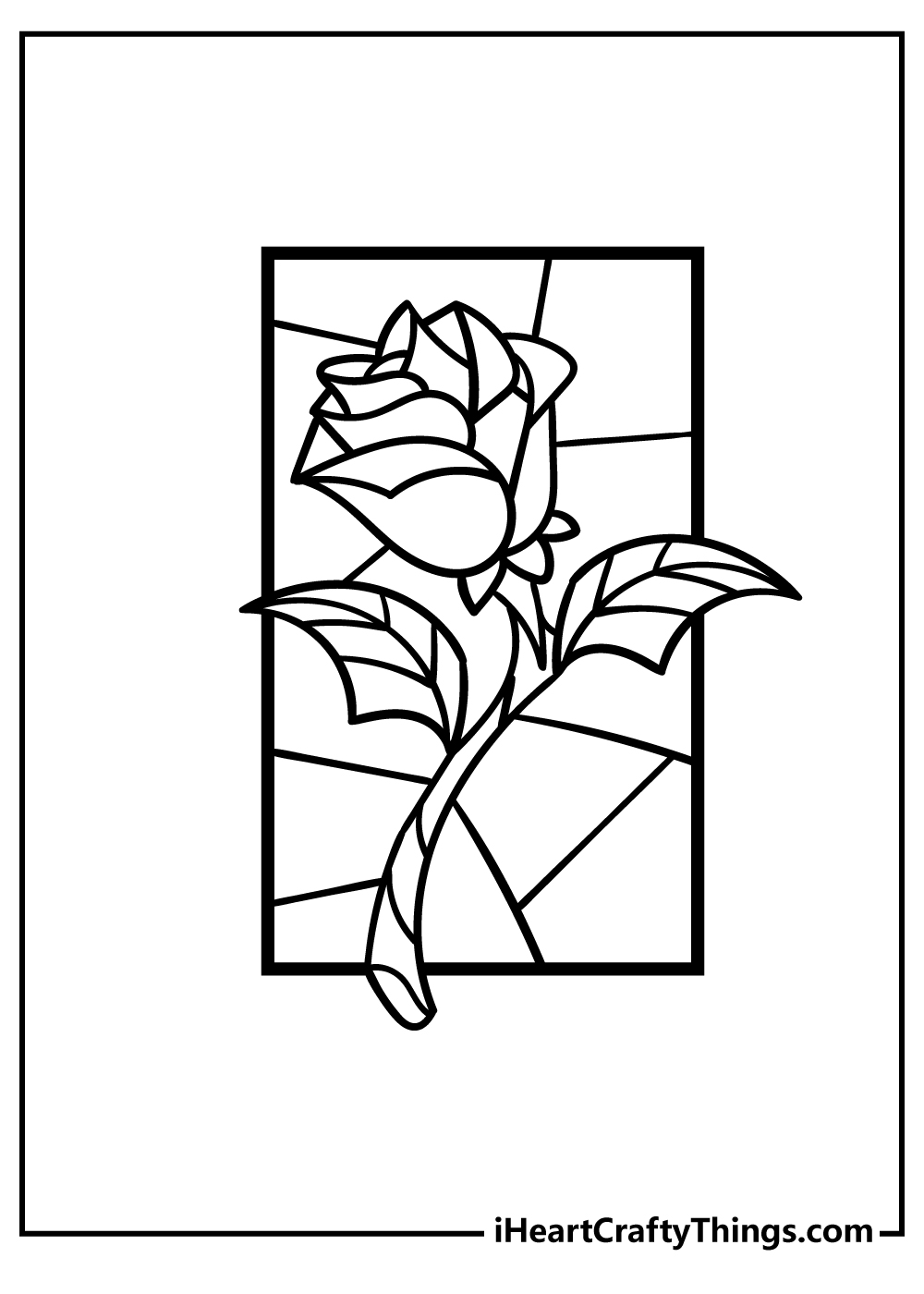 Stained glass pages free printables