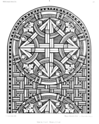 Stained glass coloring pages free coloring pages