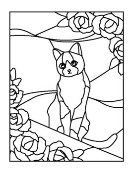 Stained glass coloring pages by prinster publishing tpt