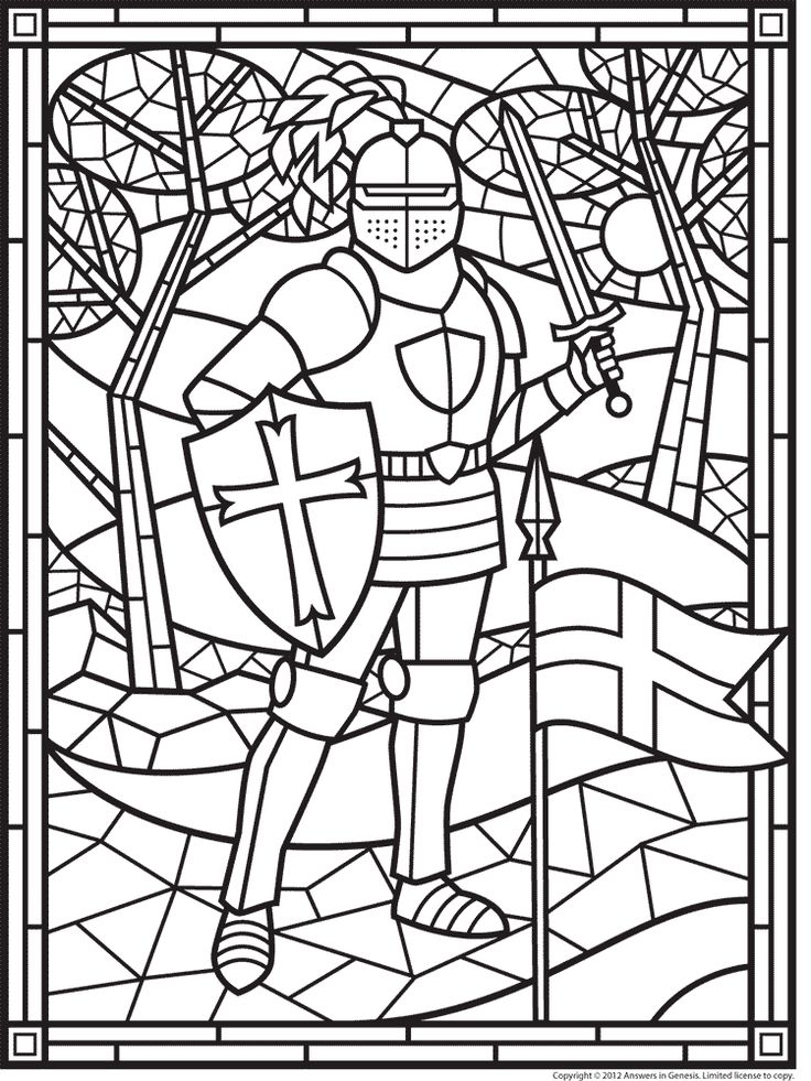 Stained glass knight middle ages activities medieval crafts middle ages