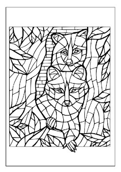 Printable stained glass coloring pages the ultimate stress
