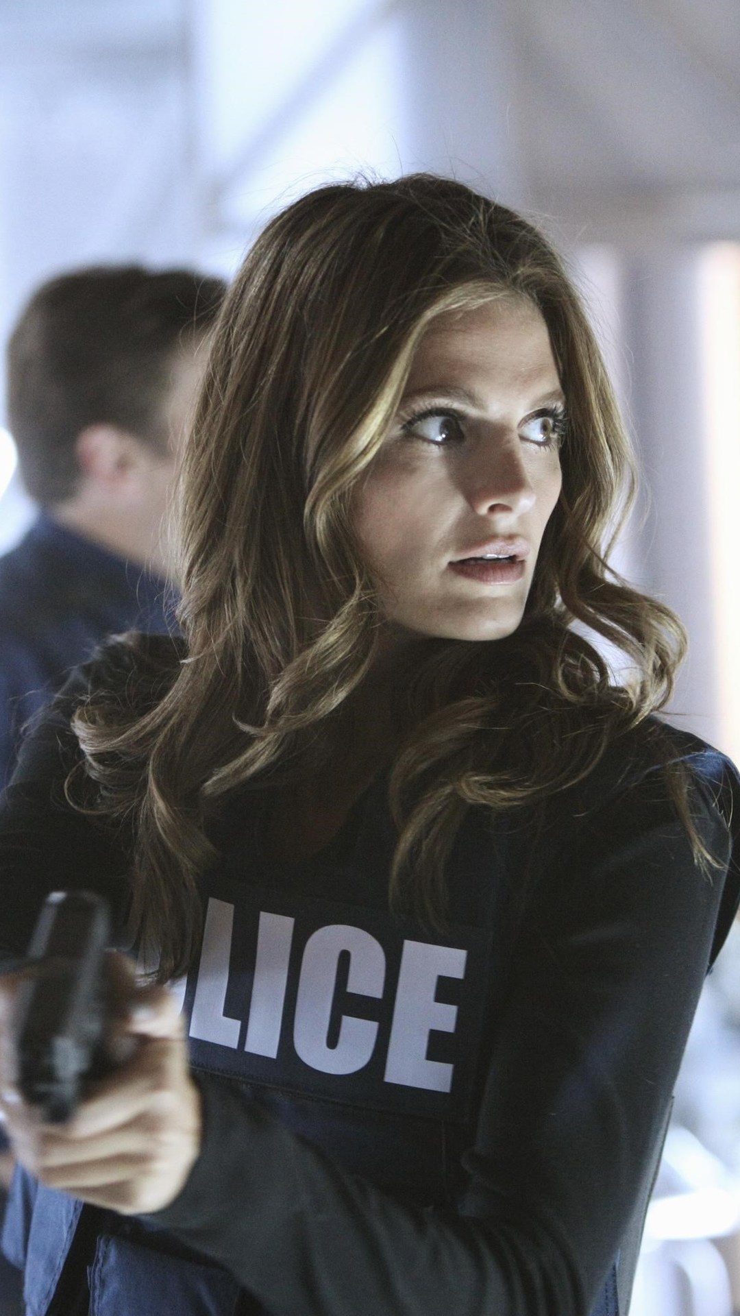 X x castle tv show tv shows stana katic for iphone wallpaper
