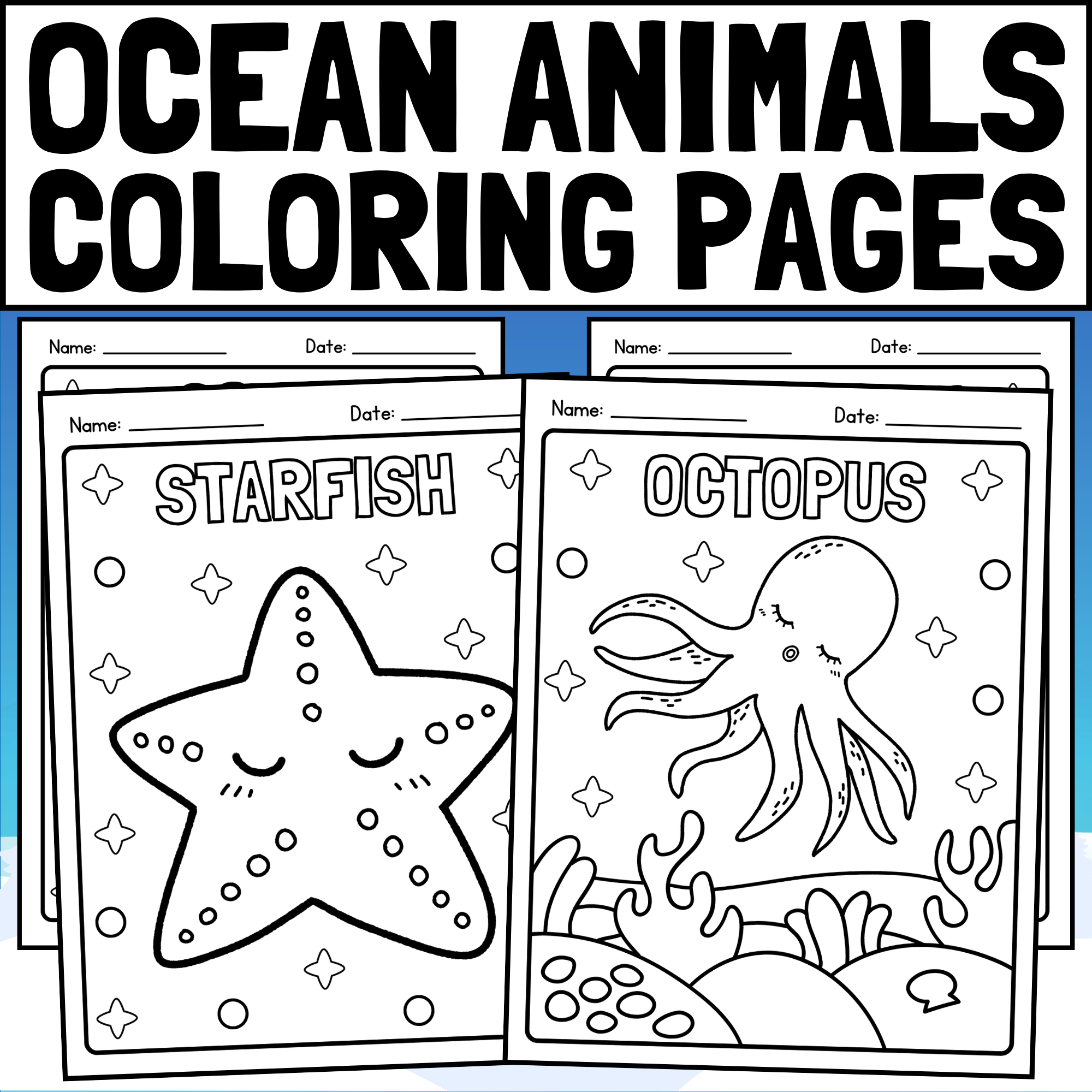 Ocean animals coloring pages ocean coloring sheets ocean coloring pages made by teachers