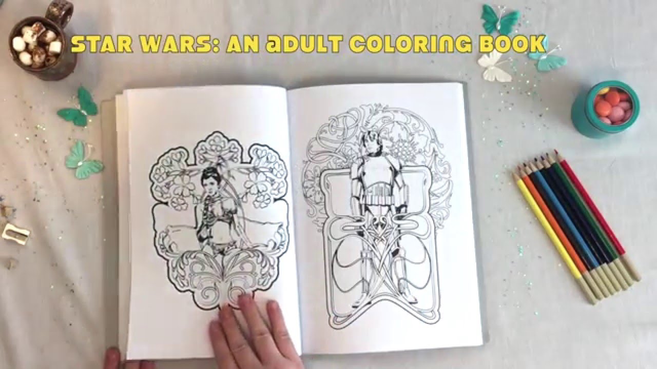 Star wars adult coloring book review flip