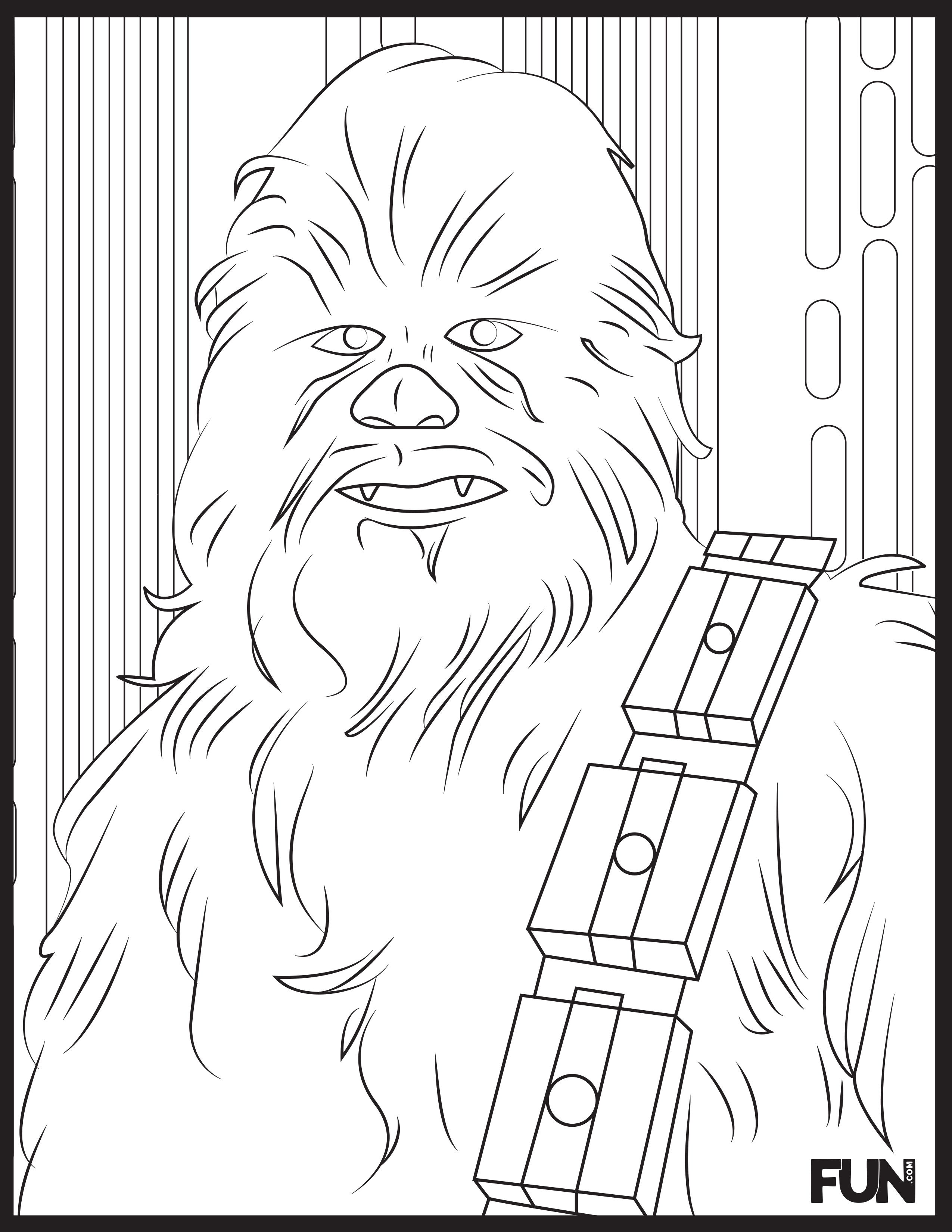 Star wars coloring pages and bingo sheets printables