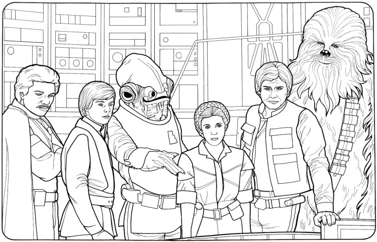 Make your own star wars adventure with vintage s coloring pages