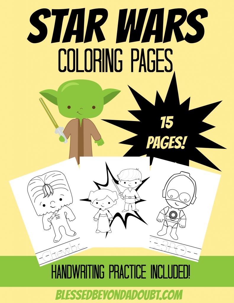 May the th be with you star wars coloring pages