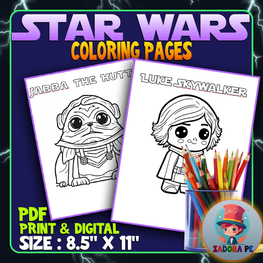 May star wars characters coloring pages for kids may the four worksheet made by teachers