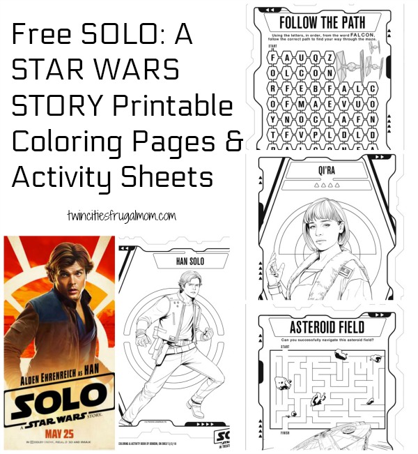 Free solo a star wars story printable coloring pages activity sheets