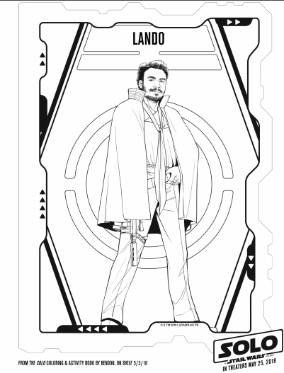 Star wars coloring pages and activity sheets