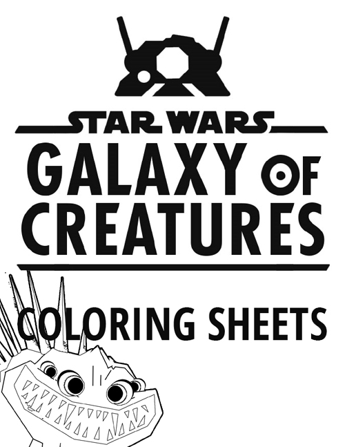 Galaxy of creatures printable activity and coloring pages â