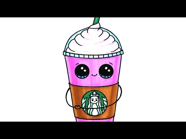 Starbucks frappuccino coloring page