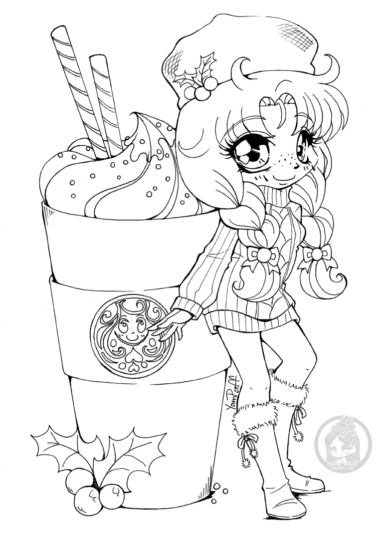 Like starbucks only not chibi coloring pages unicorn coloring pages coloring pages for girls