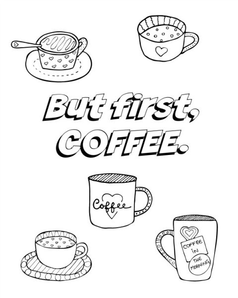 Coloring pages logo of starbucks coffee