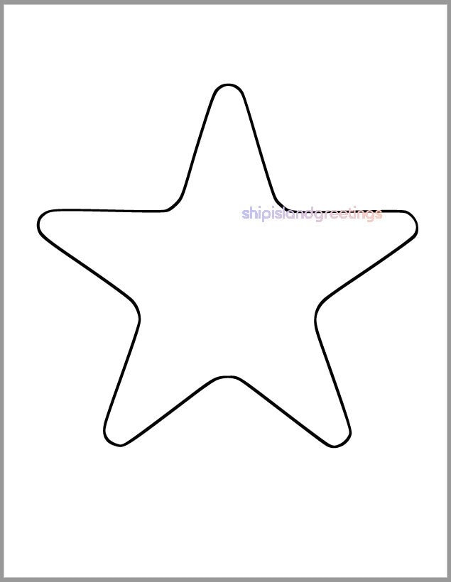 Printable star template
