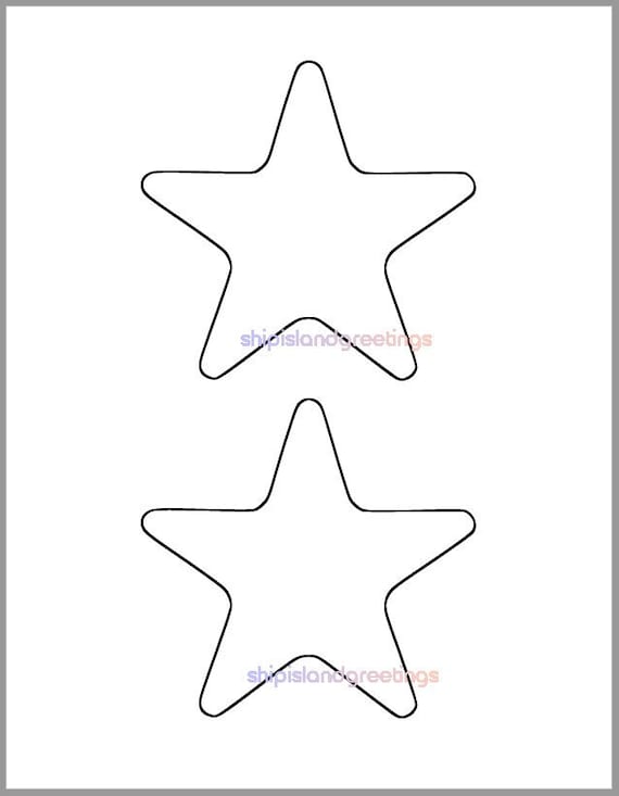 Printable star template
