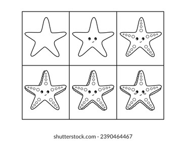 Starfish coloring page images stock photos d objects vectors