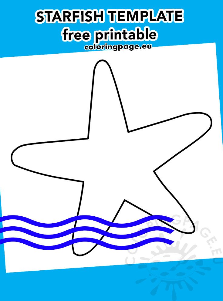 Printable starfish pattern coloring page