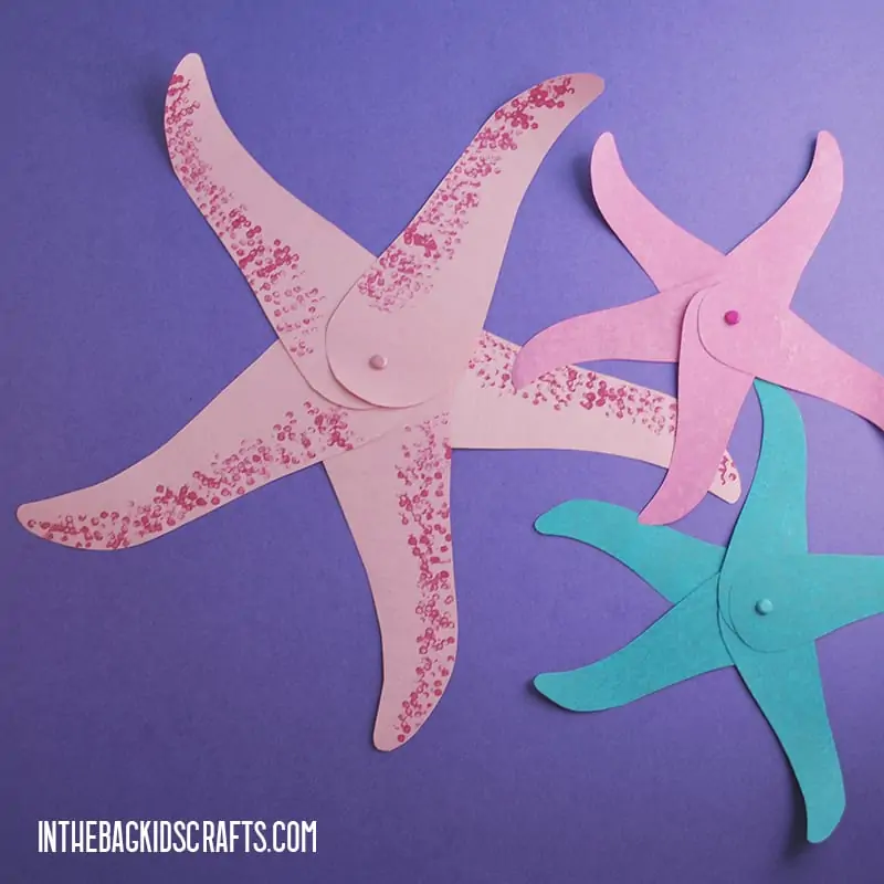 Starfish craft with free printable template â in the bag kids crafts
