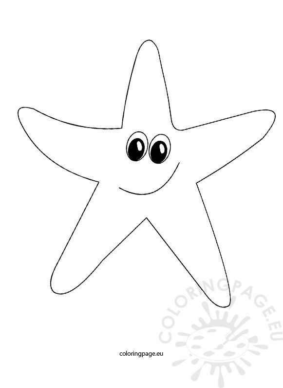 Starfish coloring page coloring page
