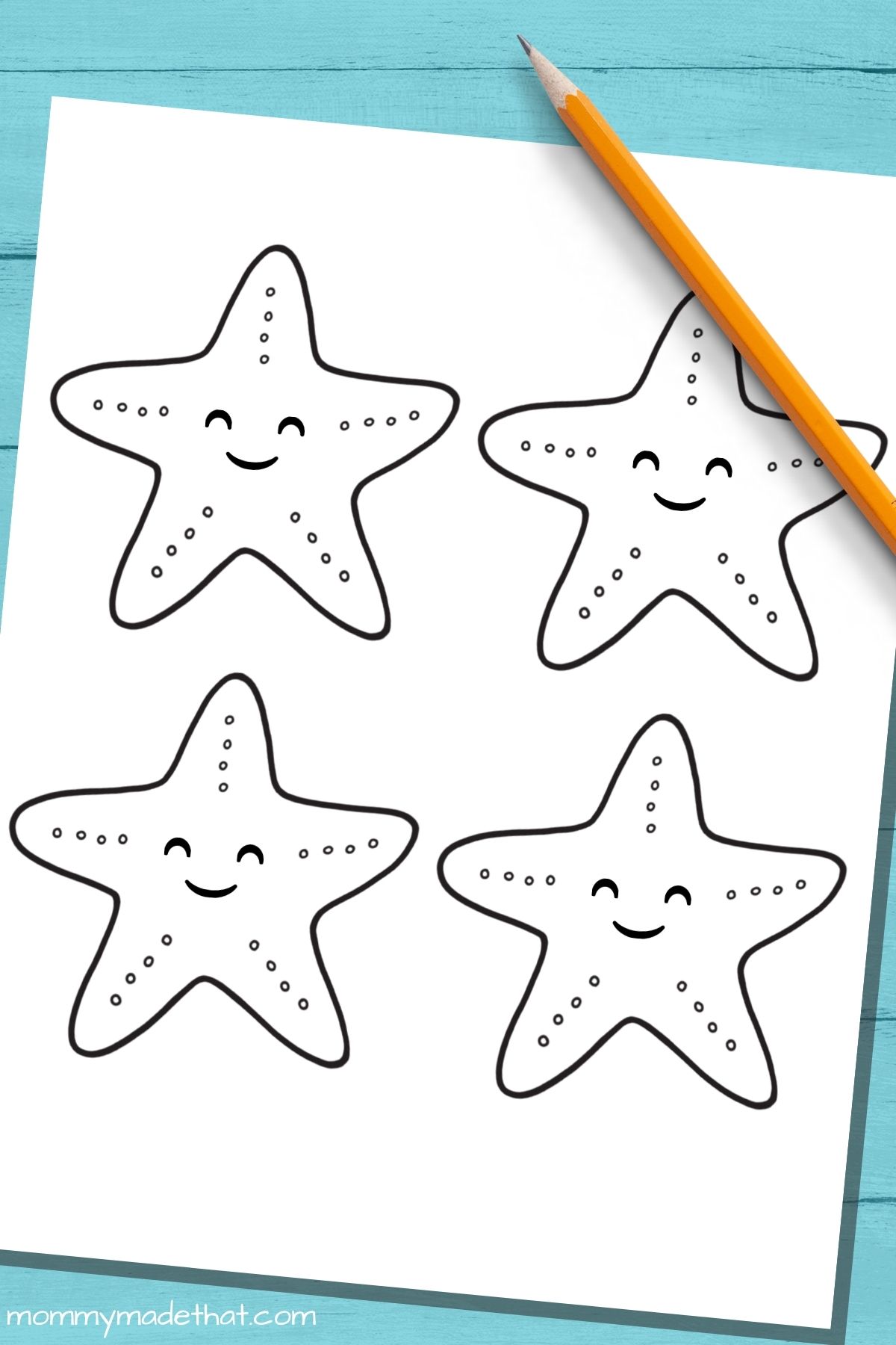 Free printable starfish template outlines for best ocean crafts