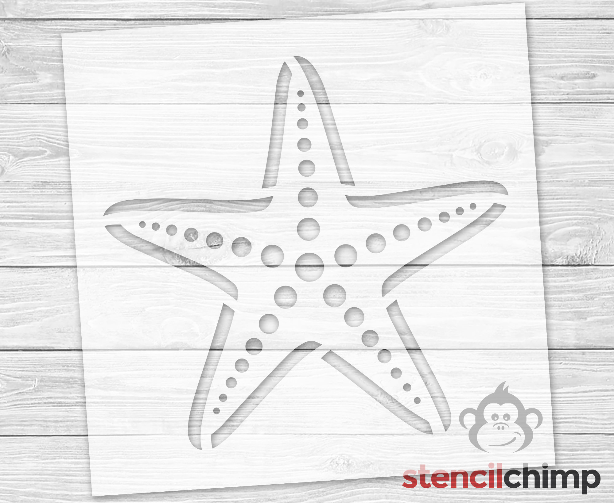 Starfish stencil for beach house beach stencil for wood sign ocean stencil stencil for beach house reusable stencil for beach decor