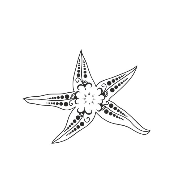 Starfish stencil â