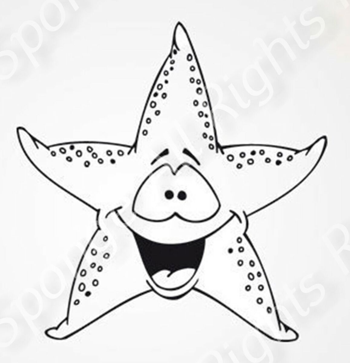 Happy ocean starfish reusable stencil a a a craft kids child room kids