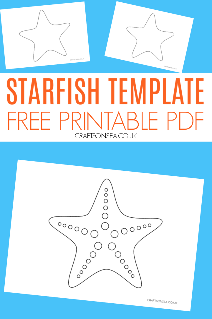 Starfish template free printable pdf