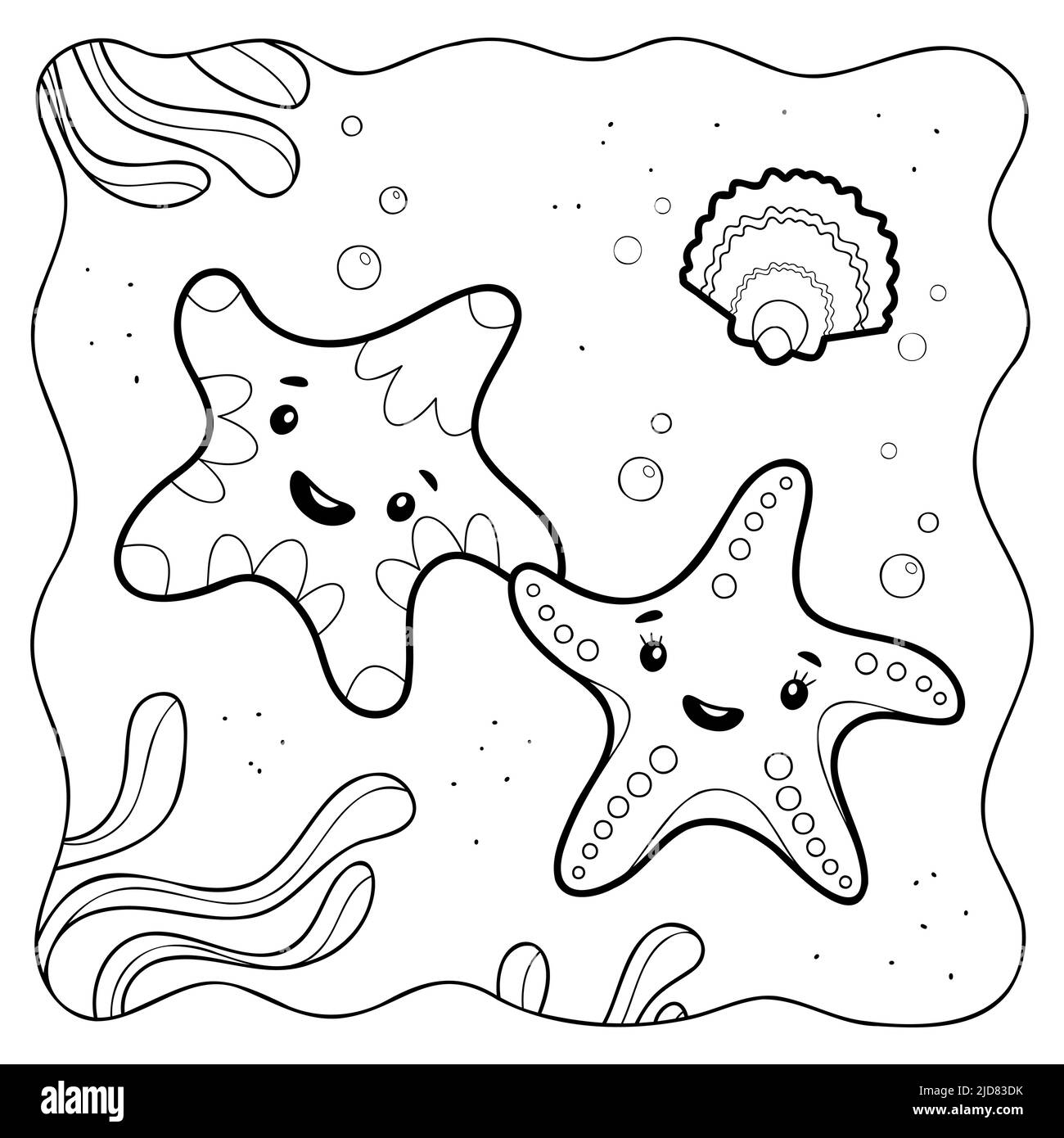 Ocean coloring pages black and white stock photos images