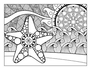 Free printable beach coloring pages