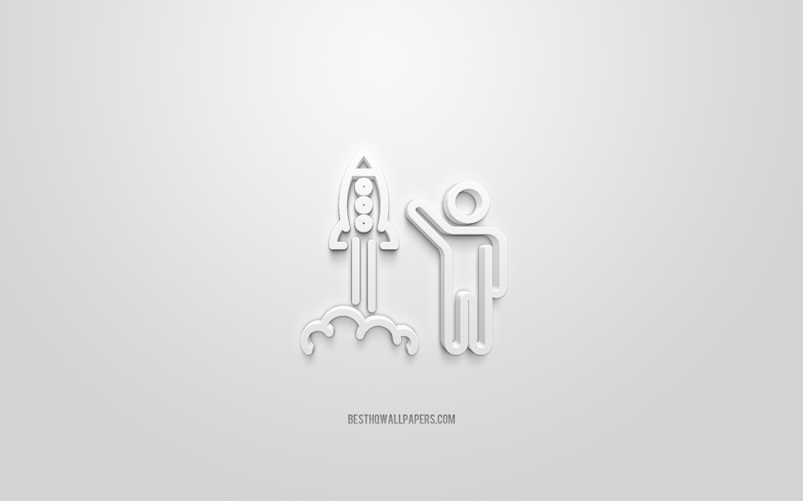 Download wallpapers start up d icon white background d symbols startup creative d art d icons start up sign business d icons for desktop with resolution x high quality hd pictures wallpapers