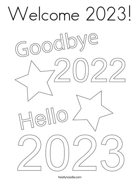 Welcome coloring page new year coloring pag prchool coloring pag coloring pag