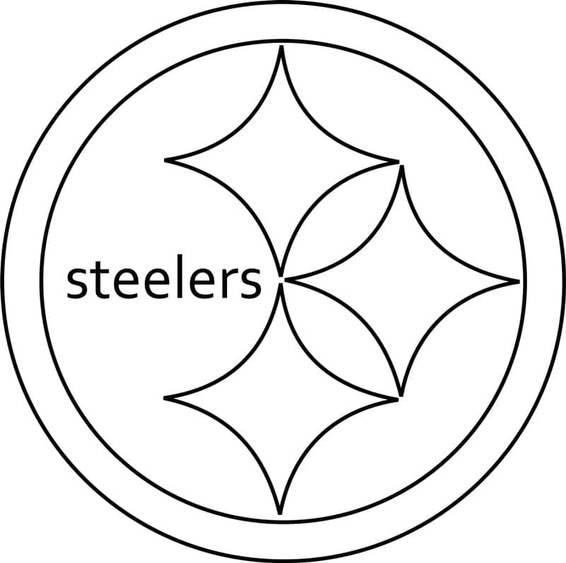 Pittsburgh steelers logo coloring page