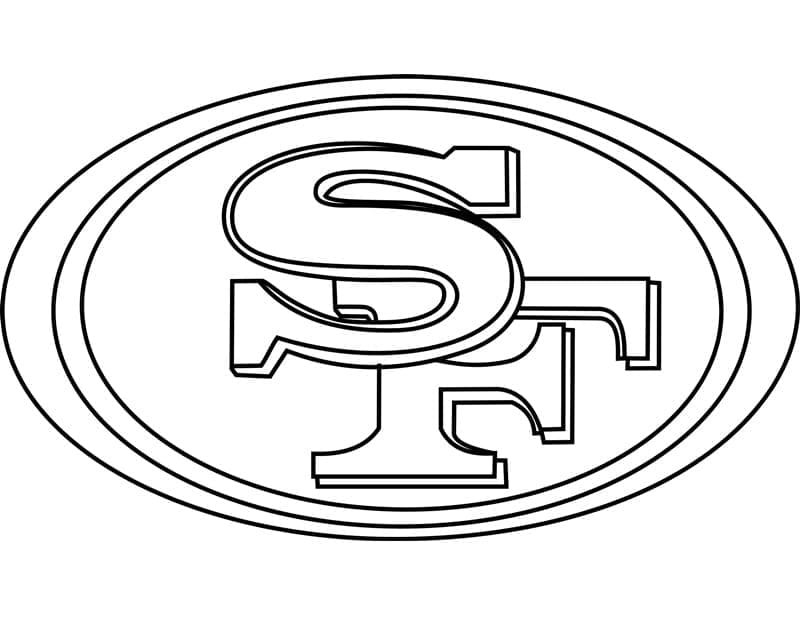 San francisco ers logo coloring page