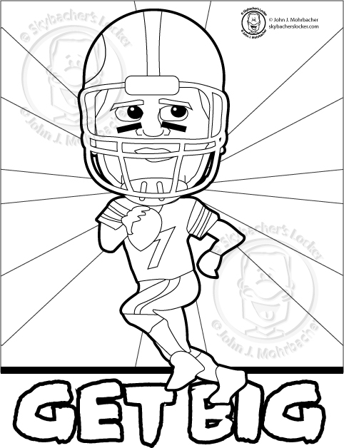 Free steelers roethlisberger coloring page