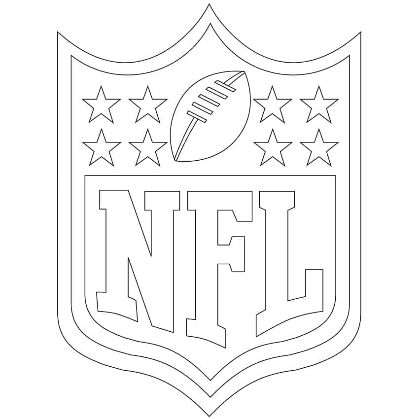 Nfl logo coloring page