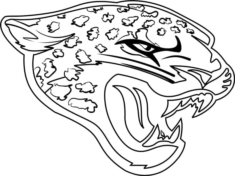 Jacksonville jaguars logo coloring page