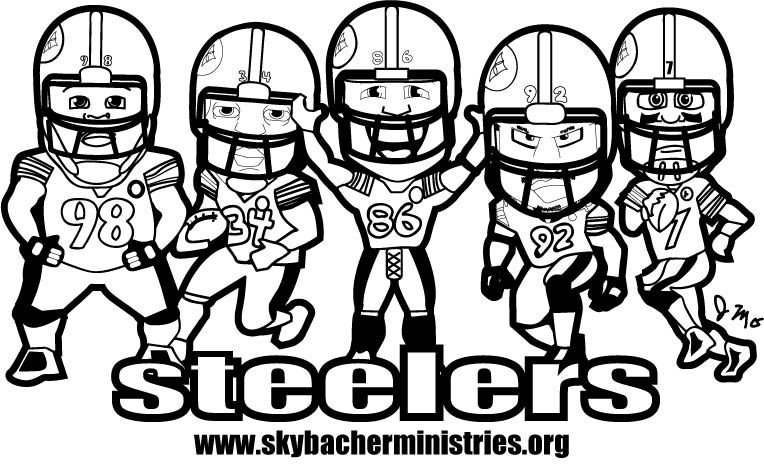 Steelers coloring page football coloring pages super coloring pages coloring pages