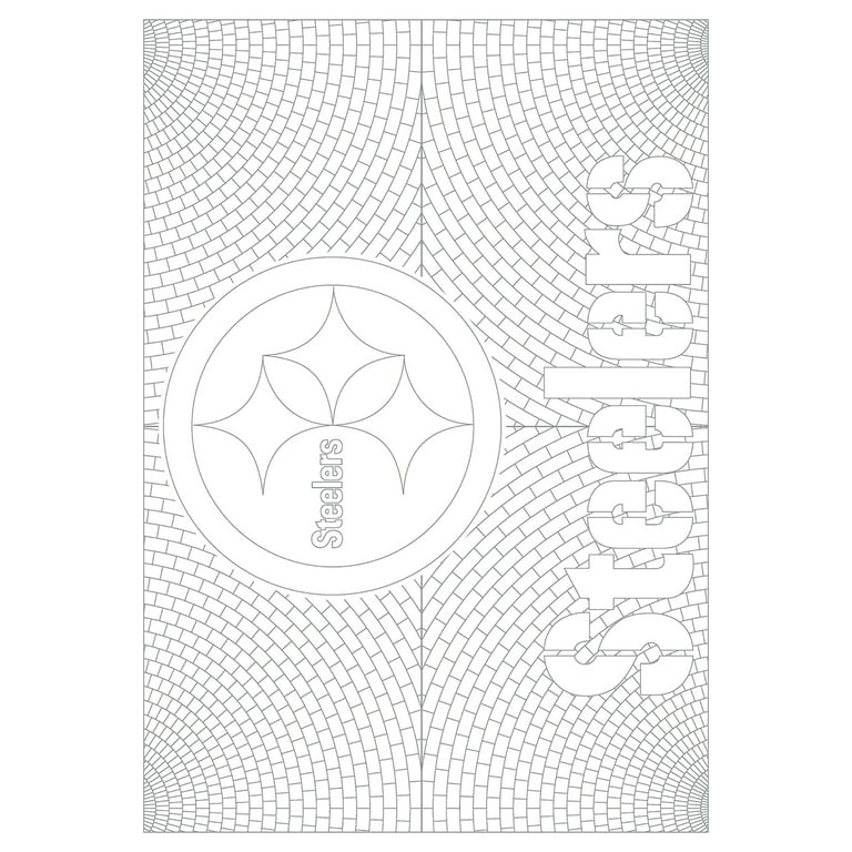 In the sports zone nfl adult coloring book pittsburgh steelers