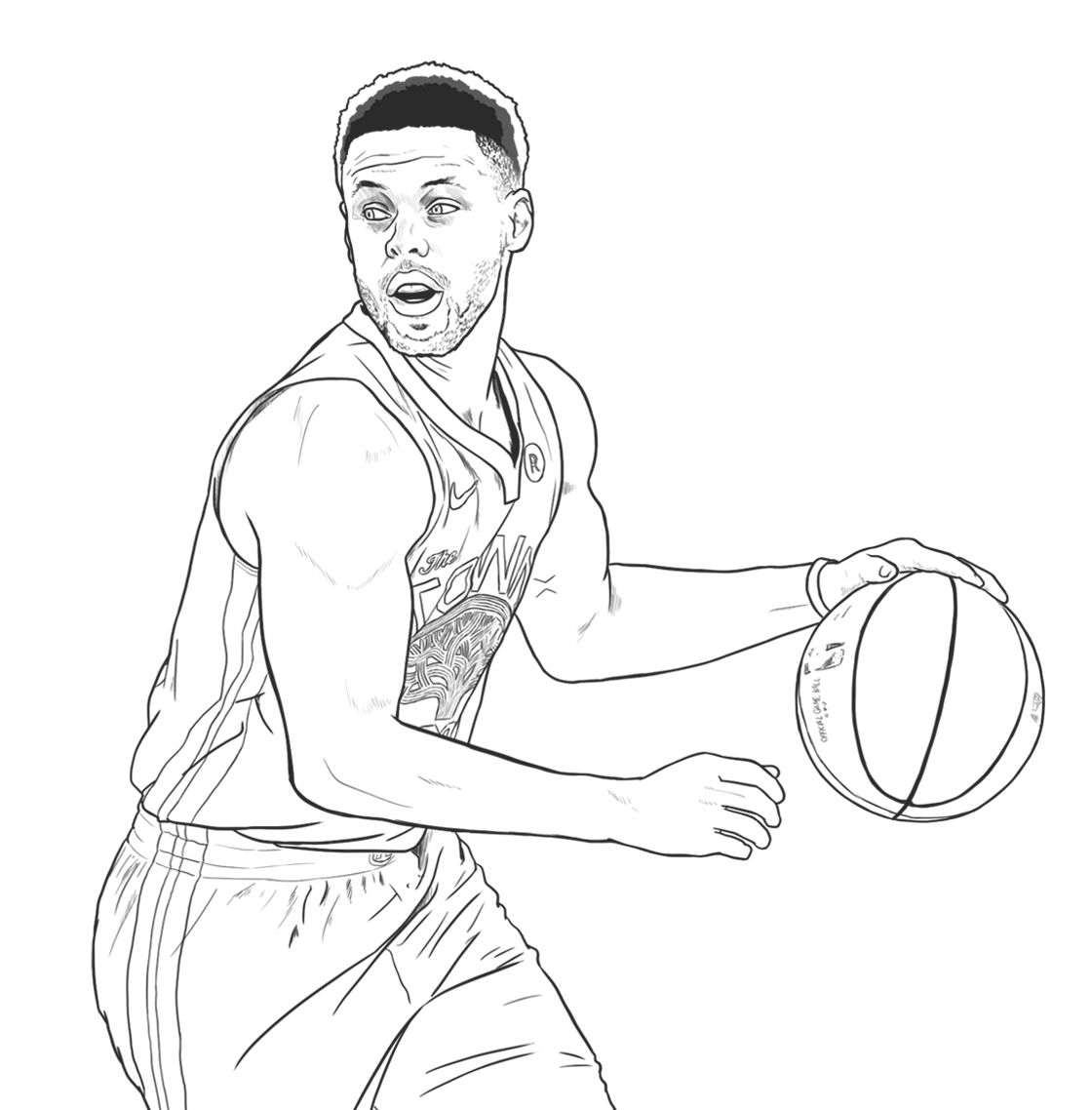 Cool stephen curry coloring pages pdf