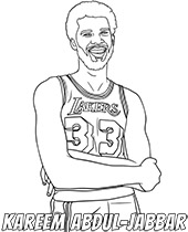 Coloring page with stephen curry