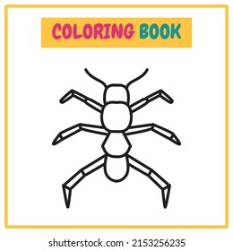 Stick bug coloring book outline vector åºåçéåïå ççï