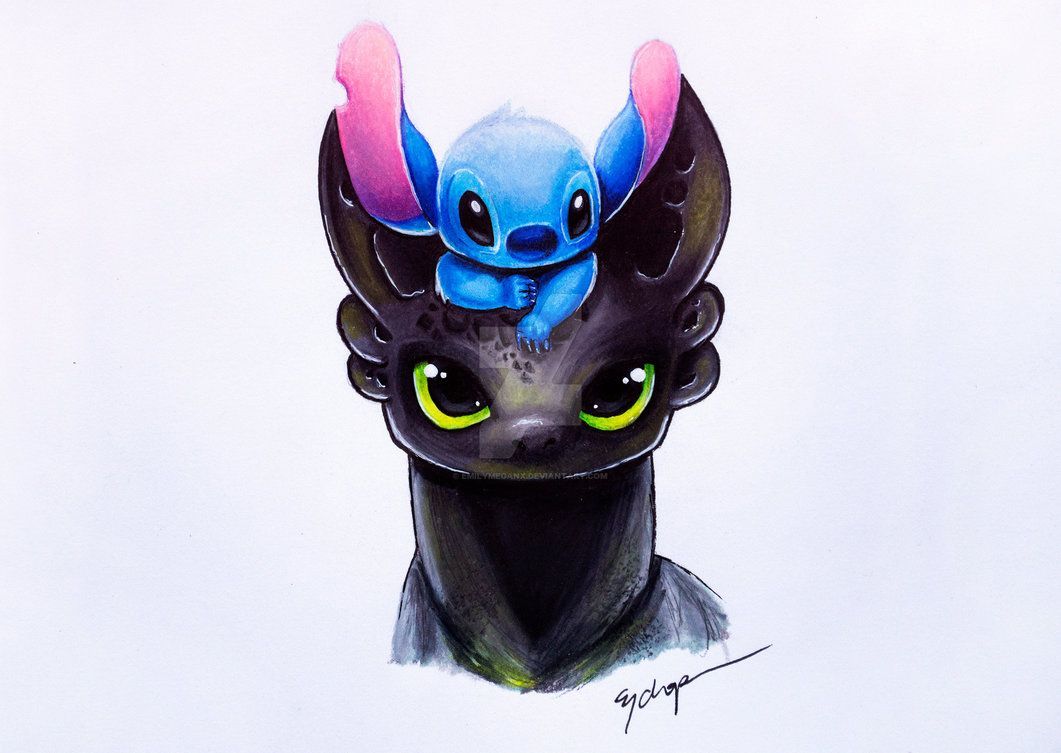 Toothless and stitch s on